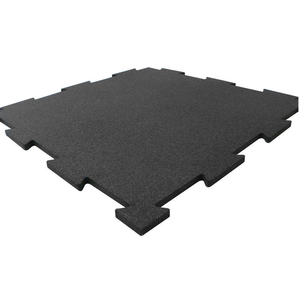 ErgoFloor ErgoTile pusselmatta gummiplattor 10 mm svart från Apuls24