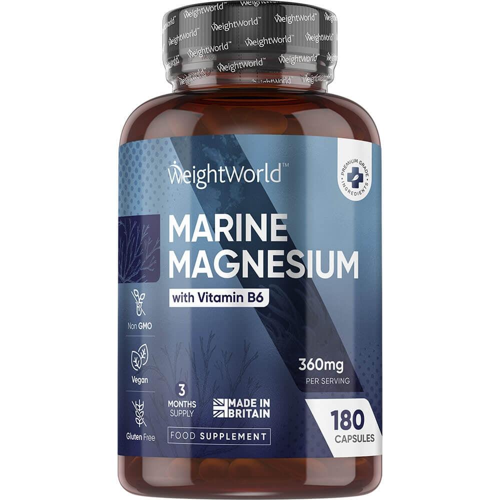 WeightWorld Marin Magnesium + B6 180 kapslar