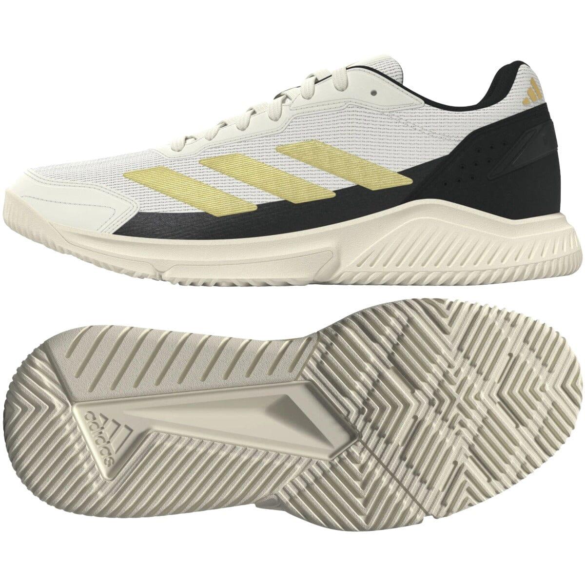 Adidas COURTQUICK padelsko i vitt och guld