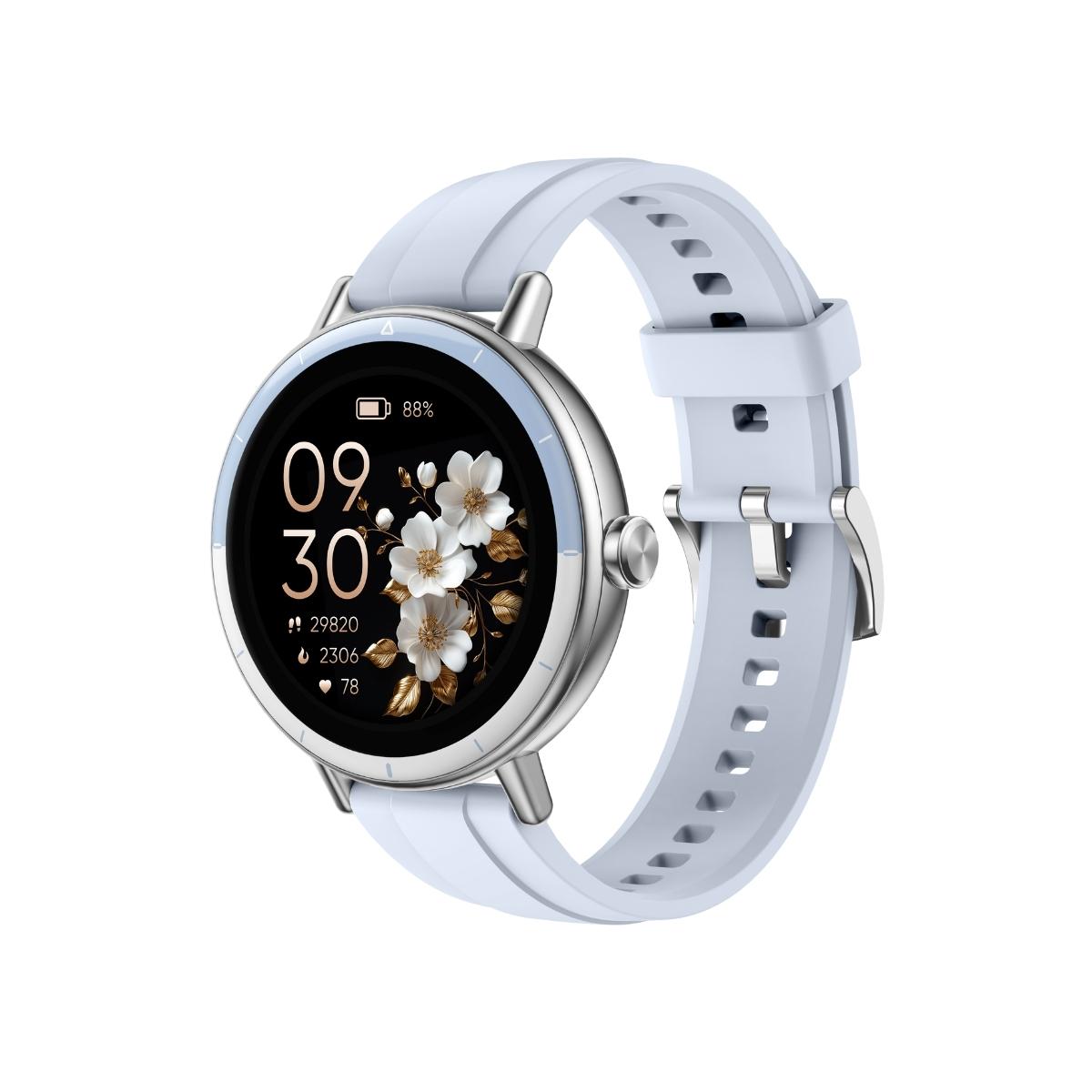 NSW Smart Watch vit med isbla detaljer