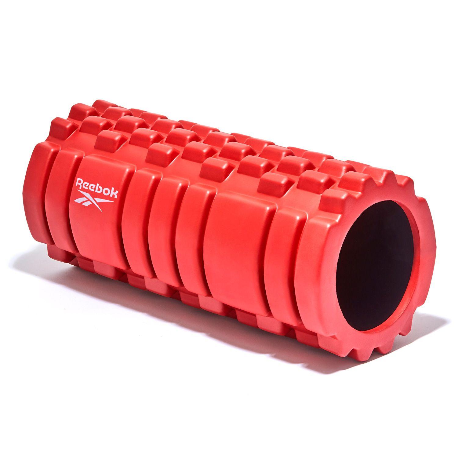 Reebok Foam Roller röd med mönstrad yta från Apuls24