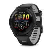 Garmin Forerunner 265 pulsklocka med svart AMOLED-display och orange detaljer