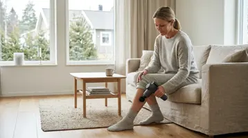 Massagepistol illustrerad som hälsa och återhämtning hos Pulsverk