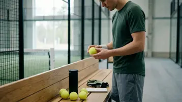 Padelbollar illustrerad som padel hos Pulsverk