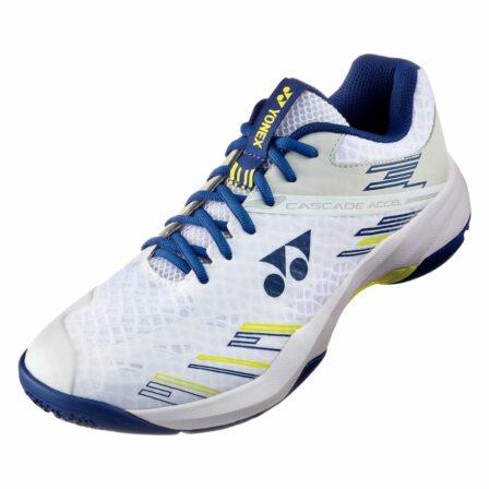 Yonex Cascade Accel badmintonsko i vitt och mörkblått
