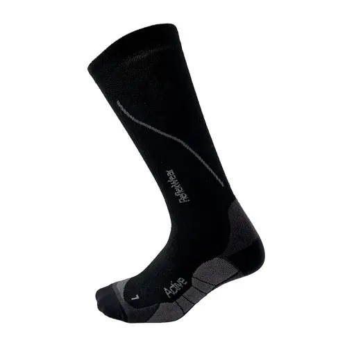 Reflexwear svarta kompressionsstrumpor för sport med Celliant-garn