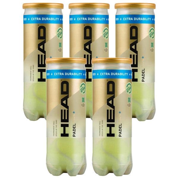 HEAD Padel Pro S+ padelbollar, 5 rör om 3 bollar