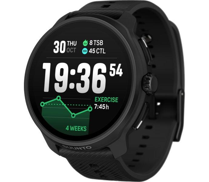 Suunto Race 2 löparklocka i svart med AMOLED-display och avancerat multiband GPS