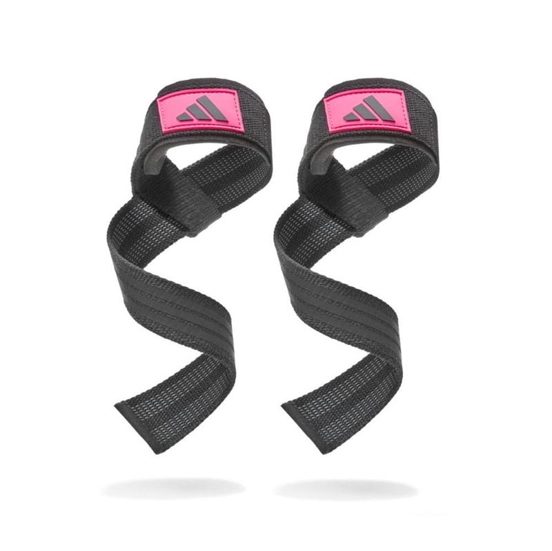 Adidas Lyftremmar svart/rosa – lasso lifting straps